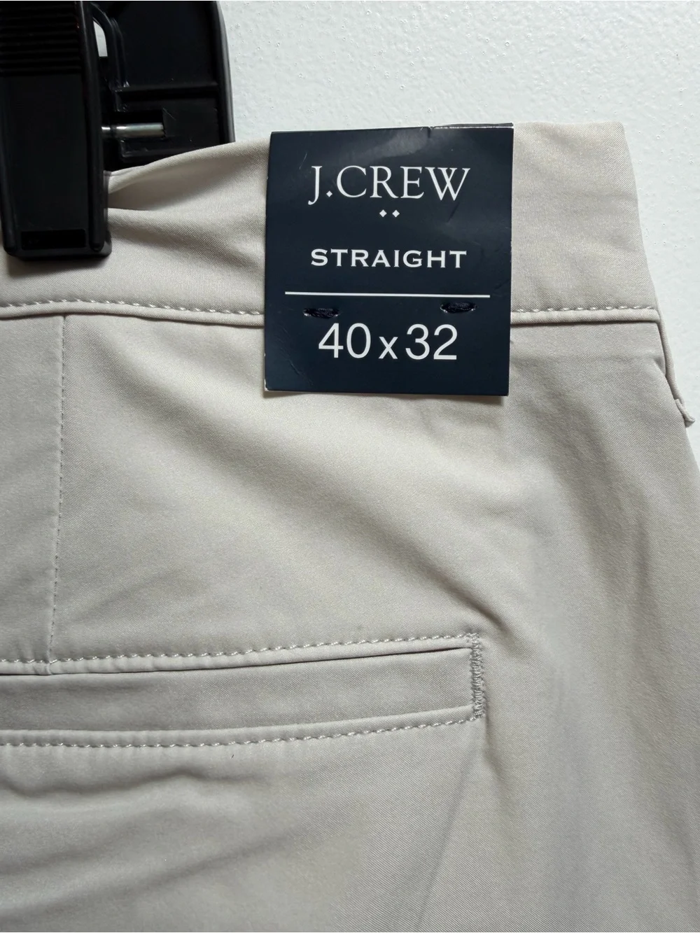 NWT J.Crew Flex Tech Straight Pants Khaki Tan size 40 x 32